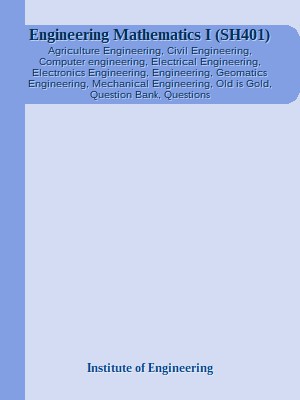 Engineering Mathematics I (SH401)
